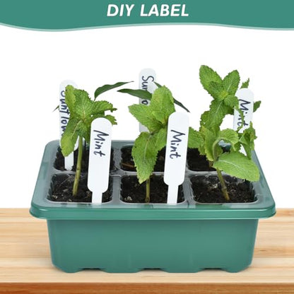 Artcome 5-Pack Seed Starter Tray - 6 Cells Each with Push-Up Ejector - Seed Starter Kit for Rapid Growth and Healthy Seedlings at Home - 30 Cells in Total