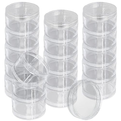 Luomorgo Stackable Clear Plastic Containers, 30ML, 5-Layer, 4 Sets - size: 30ML