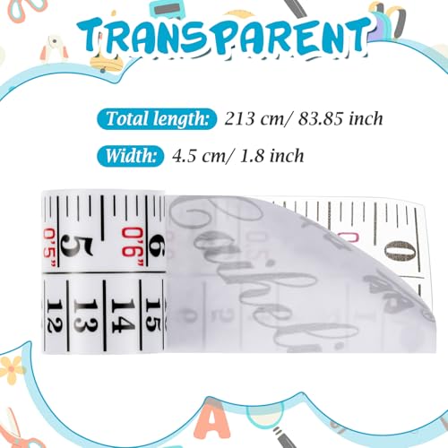Tatuo 1 Pc Height Growth Chart for Wall Ruler Tape Adhesive for Home,Clear - color: Clear
