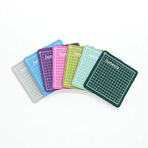 4PCS Mini Cutting Pad Self Healing Craft Mat Small Sewing Cutting Mat Non-Slip Mini Cut Board for Scrapbooking Quilting Sewing Accessories Green