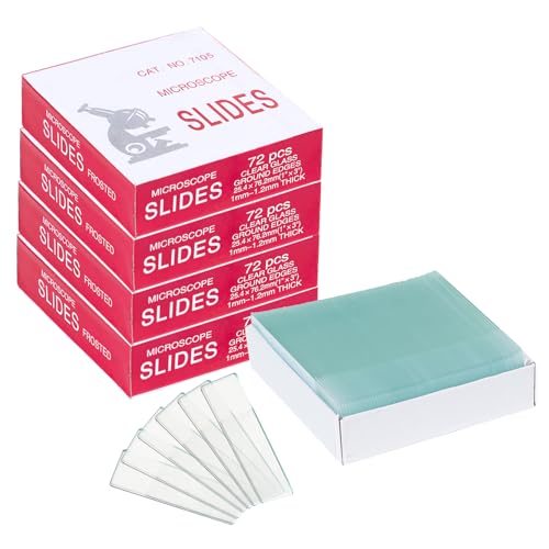 Microscope Slides, 75 x 25mm, Single Frosted End, 3600 Pcs/Case - color: Frosted, size: 3600PCS