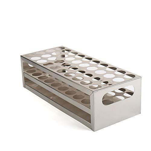 Tube Rack, Stainless Steel Material, 40Holes(4×10), Suitable for Tubes of Dia.≤21mm, TTR040-001 - style: 40 Holes, for Tubes of Dia.≤21mm