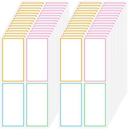 120 Pcs Dry Erase Labels, Waterproof Reusable Dry Erase Stickers Multicolor