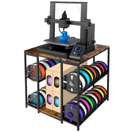 3D Printer Stand with Filament Storage, Compact 3D Printer Table Desk