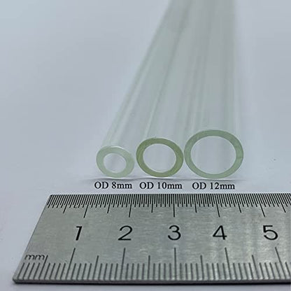 Glass tubes 12 Piece, 8 Inch Long， OD 12 mm， Thickness 1.5 mm Colorful - style: OD 12 mm / Multiple Colors