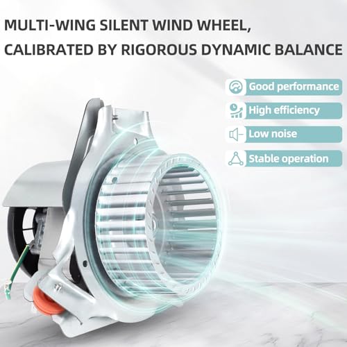 Criditpid HC21ZE121A Furnace Draft Inducer Motor Kit Replacement for Carrier & Bryant and Payne Furnaces. Inducer Motor Kit Fits Jakel J238-100-10108 Draft Inducer Blower Motor. - size: HC21ZE121A