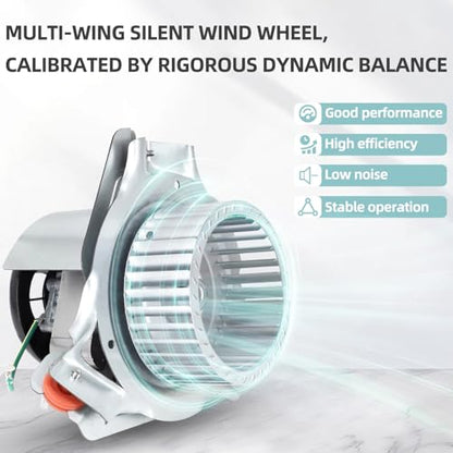 Criditpid HC21ZE121A Furnace Draft Inducer Motor Kit Replacement for Carrier & Bryant and Payne Furnaces. Inducer Motor Kit Fits Jakel J238-100-10108 Draft Inducer Blower Motor. - size: HC21ZE121A