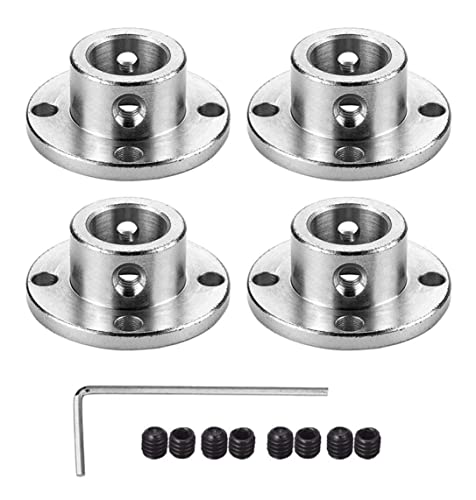 4Pcs 14mm Flange Coupling Connector, Rigid Guide Model Coupler Accessory, Shaft Axis Fittings for DIY RC Model Motors - size: 14mm