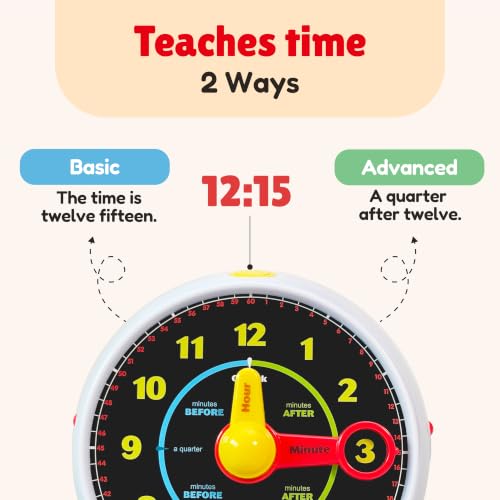 BEST LEARNING Learning Clock - Talking Time Teaching Toy for Kids