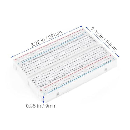ELEGOO 6PCS 400-Point Boards and 3PCS 830-Point Boards Bundle, for Breadboard Circuits, Prototyping, STEM Labs and Electronics Practice