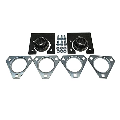 1-1/4" Standard Live Axle Bearing Kit, 3-Hole Flangettes