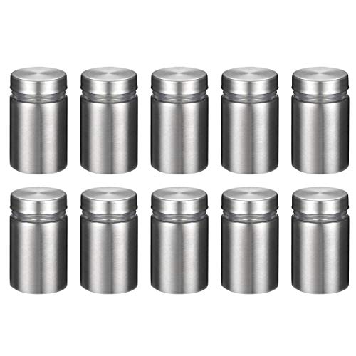 uxcell 3/4 Dia x 1"(19x25mm) Standoff Screws Wall Mount Sign Holders Acrylic Glass Nails 10pcs - size: 19mmx25mm