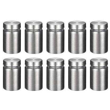 uxcell 3/4 Dia x 1"(19x25mm) Standoff Screws Wall Mount Sign Holders Acrylic Glass Nails 10pcs - size: 19mmx25mm
