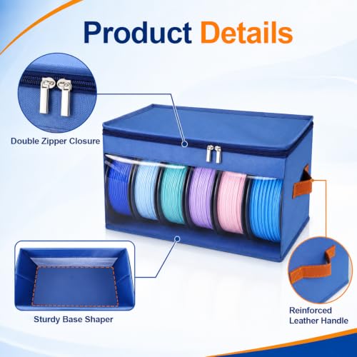 Filament Storage Box 4 Pack, Stackable Filament Storage Organizers