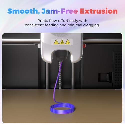 FLASHFORGE Silk Dual Color Filament, Blue and Rose 2 in 1 Coextrusion Silk PLA Filament 1.75mm, 3D Printer Filament Color Change 1kg(2.2lbs) Spool, Dimensional Accuracy +/- 0.02mm - color: Blue and Rose 2 in 1