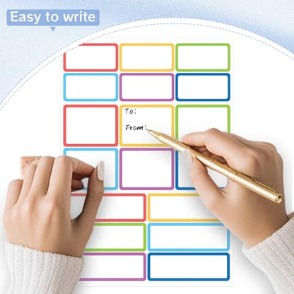 540Pcs Removable Labels, Colored Labels Stickers - color: Bright