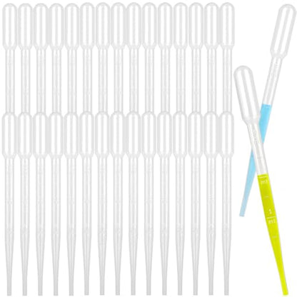 moveland 1000PCS 3ml Disposable Plastic Transfer Pipettes for Lab, Oil, Art