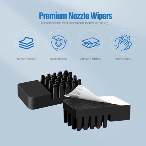 Nozzle Wiper Replacement for Elegoo Centauri Carbon, Silicone Nozzle Brush Cleaning Kit, 3D Printer Hotend Silicone Sock Accessories - color: 3 Nozzle Wipers