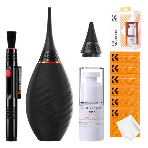K&F CONCEPT 10-in-1 Photo Camera Cleaning Kit for Lensc,Camera, Cell Phones