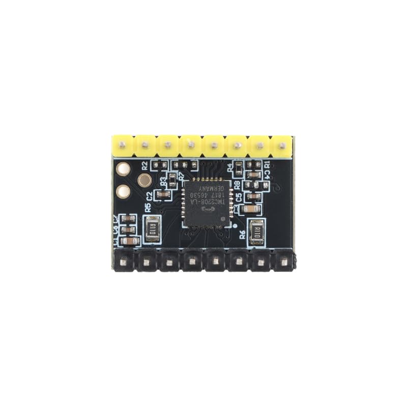 5Pcs TMC2208 Stepper Motor Driver Ultra-Quiet 3D Printer Accessory with Heat Sink Yellow Pin