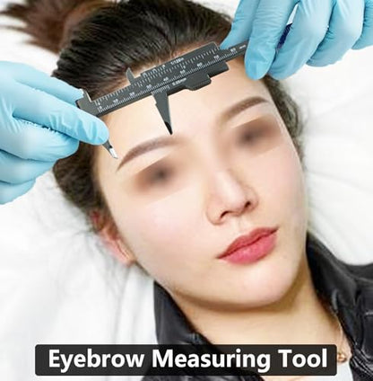 3Pcs Mini Plastic Vernier Caliper 80mm, Double Scale Measuring Tool
