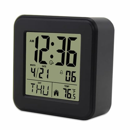 jomparis Small Digital Alarm Clock Battery Operated with Backlight for Bedroom Kids Room - color: Black