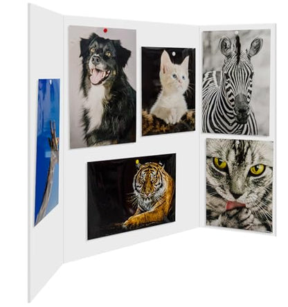Trifold Poster Board Foam Core 24 x 36 x 3/16"(5mm), 5 Pack, Acid Free