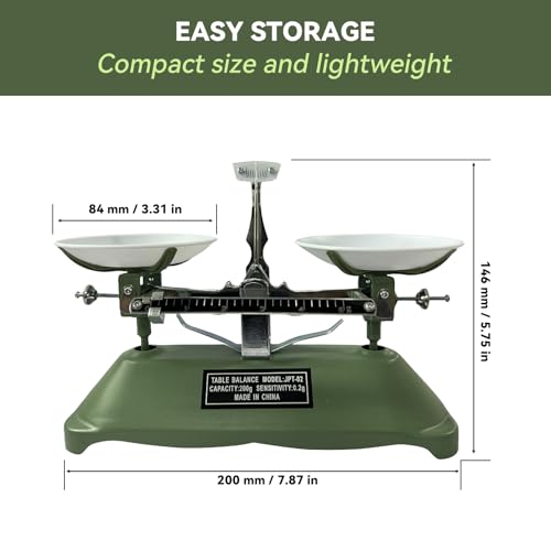 TADA 200g/0.2g Mechanical Balance Scale for Classroom Teaching Tool