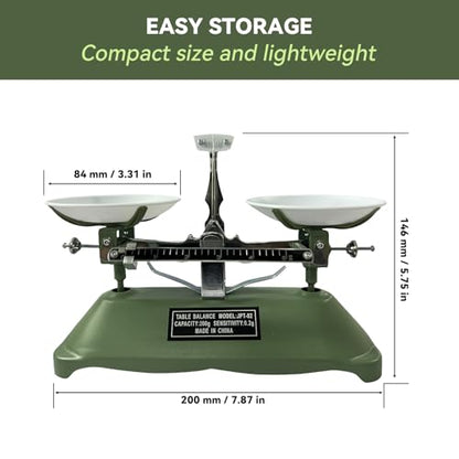 TADA 200g/0.2g Mechanical Balance Scale for Classroom Teaching Tool
