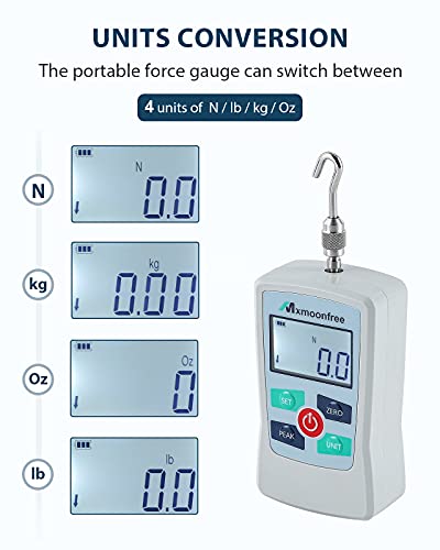 50N Digital Force Gauge Push Pull Tester Portable with Case - size: 50N