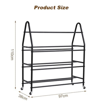 3D Printer Filament Storage Rack For 100 Spools, Rolling Filament Spool Holder, Heavy Duty Metal Shelf For ABS/PL A/TPU/Nylon, 3D Printing Accessories For Studio Office Workshop