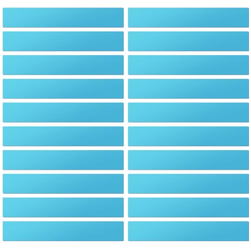 LLPT Dry Erase Magnetic Label Strips, 2" x 12", Blue, 20 Pack - color: Blue, size: 2" x 12" 20 Pack