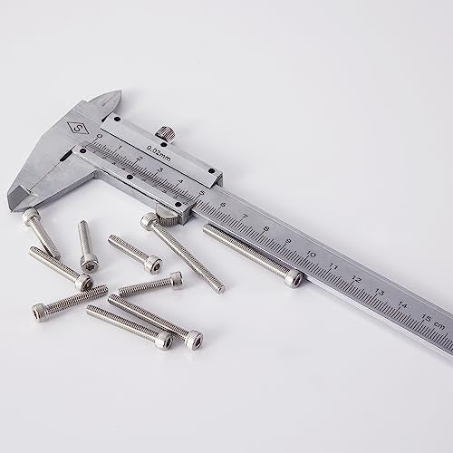 M4 x 30mm 35mm 40mm 45mm 50mm Socket Head Cap Screws Bolts, Stainless Steel 304, Metric Allen Hex Drive, Bright Finish, Fully Threaded, Assortment Kit 50PCS - size: Socket M4x30-50 mm