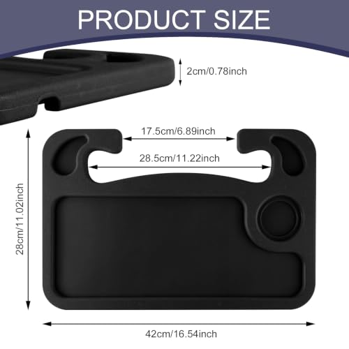 Car Steering Wheel Desk, 2-in-1 Car Food Tray