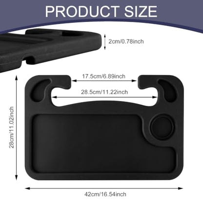 Car Steering Wheel Desk, 2-in-1 Car Food Tray