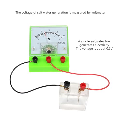 Saltwater Power Generation Experiment Case for Kids and Students Learning Physics and Electricity Principles