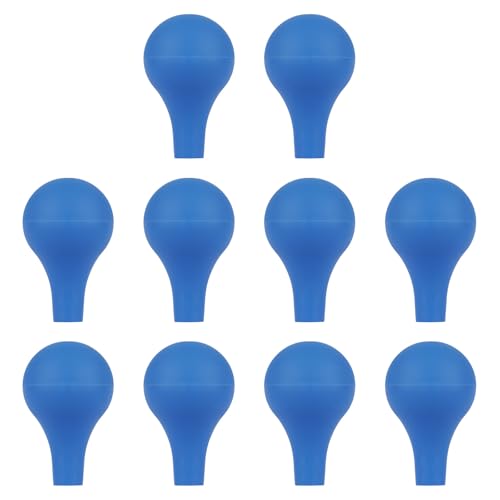 Labasics 10pcs Rubber Pipette Bulbs, Dropping Suction Caps, Lab Squeeze Bulbs for 1-10ml Pipettor, Laboratory Accessory