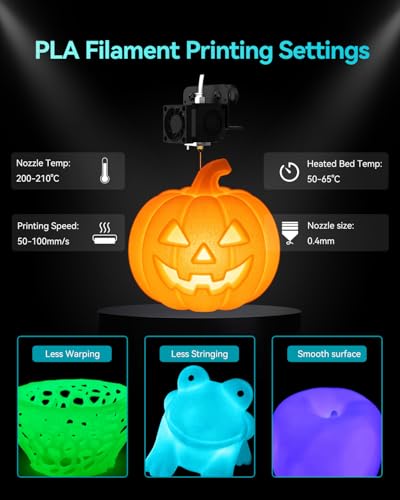SUNLU 2KG Glow in the Dark PLA Filament 1.75mm, Glow Blue+Glow Green - color: Luminous Pla, Glow Blue+glow Orange