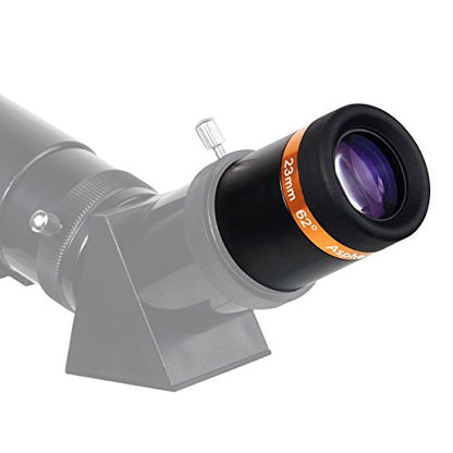 SVBONY Telescope Lens 23mm Telescopes Eyepieces Wide Angle 62 Degree Aspheric Eyepiece Fully Coated lens for 1.25" 31.7mm Astronomic Telescopes - size: 23mm
