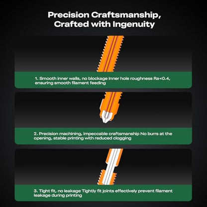 Creality K2 Pro Ceramic Heating Block Kit, All-Metal Integrated Hotend with Titanium Heat Break, Supports Engineering Filaments, for K2 Pro 3D Printer - size: Ceramic Heating Block 0.4mm, style: K2 Pro