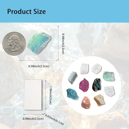 Mohs Hardness Test Kit - Complete Mineral Identification Set 1-10 with Streak Plate | Geology Rock Testing Tool for Professionals, Students & Rockhounds