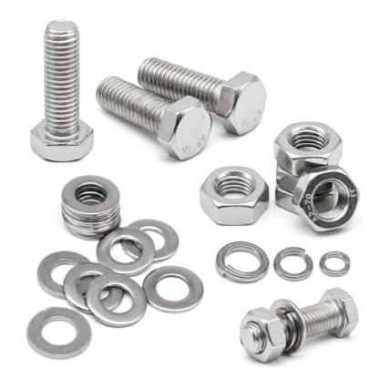 480Pcs Metric M6 M8 M10 Hex Bolts Nuts Washers Assortment Kit