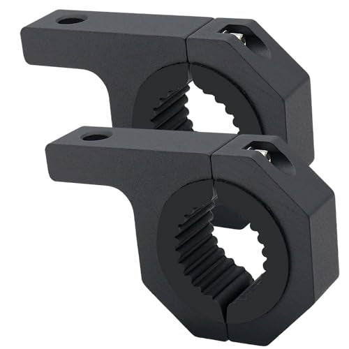 Aluminum Mounting Bracket Kit Tube Clamp 2Pcs 1.37" 1.5" 2" Bullbar Roof Rack Roll Cage Horizontal Bar Clamp Mounting Kit fit for Trucks Car ATV Motorcycle Truck - size: Standard 2Pcs