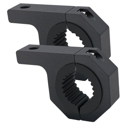 Aluminum Mounting Bracket Kit Tube Clamp 2Pcs 1.37" 1.5" 2" Bullbar Roof Rack Roll Cage Horizontal Bar Clamp Mounting Kit fit for Trucks Car ATV Motorcycle Truck - size: Standard 2Pcs