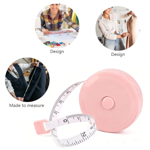30Pcs Retractable Measuring Tapes Set, Body Fabric Sewing Measures Tape, 60 Inch, 1.5 Meter Waist Scales Rulers - color: 30pcs - 3color