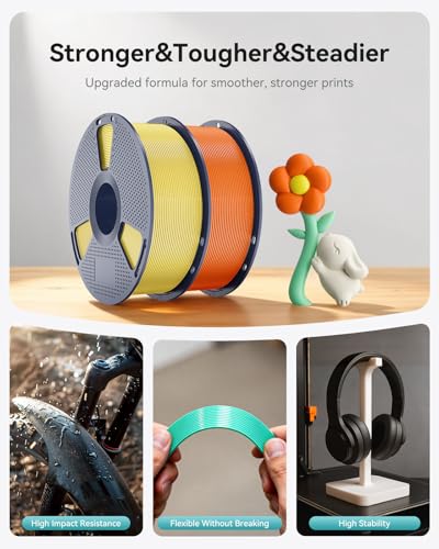 SUNLU PLA+ 2.0 Filament 1.75mm, 1KG Spool Bundle, 3D Printer Filament - color: Pla Bundle-1kgx4-2230179