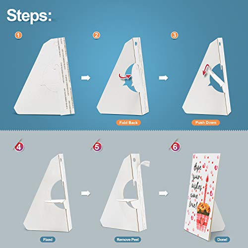 Lineco Self Stick Easel Backs, 5 Inch, White, 25 Pack - color: Classic White, size: 5"