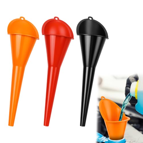 3Pcs Long-Neck Oil Funnel for Automotive use,Oil funnels for car