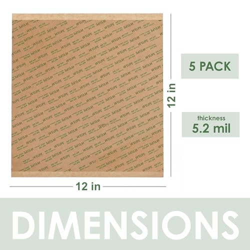 Adhesive Transfer Tape, Double Sided Transfer Sheet, 468MP, 12inch x 12inch (5-Pack)