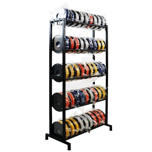 3D Printer Filament Rack, Heavy Duty Storage Shelves for 3d Printing Filaments, 5 Tier Large Capacity Filament Storage for 3D Printing Business - color: 5 Tier